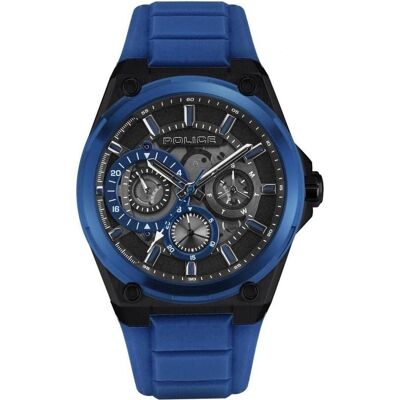 Police, Armbanduhr, Men's Watch PEWJQ2203240 (Ø 45 mm), Grau, Blau, (45 mm) Police, Armbanduhr, Men's Watch PEWJQ2203240 (Ø 45 mm), Grau, Blau, (45 mm)