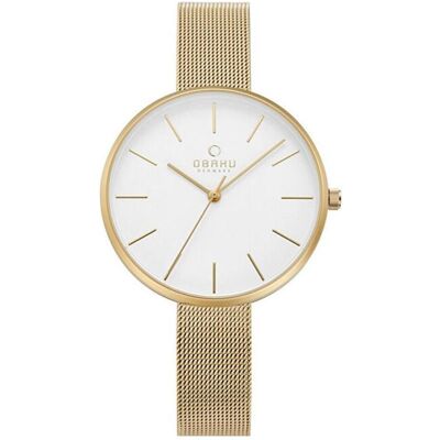 Obaku, Armbanduhr, - Mynte Gold V211LXGIMG, Gold, (Analoguhr) Obaku, Armbanduhr, - Mynte Gold V211LXGIMG, Gold, (Analoguhr)
