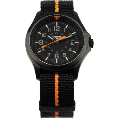 Traser, Armbanduhr, 111065, Orange, Schwarz, (Analoguhr, Swiss Made, 42 mm) Traser, Armbanduhr, 111065, Orange, Schwarz, (Analoguhr, Swiss Made, 42 mm)
