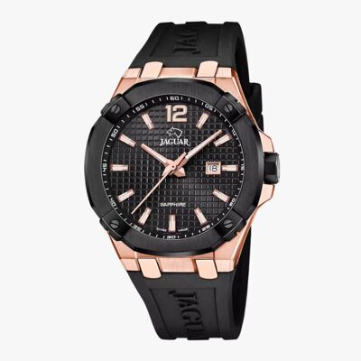 Jaguar, Armbanduhr, J1013/1, Schwarz, Gold, (Analoguhr, Swiss Made, 44 mm) Jaguar, Armbanduhr, J1013/1, Schwarz, Gold, (Analoguhr, Swiss Made, 44 mm)