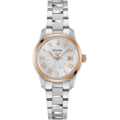 Bulova, Armbanduhr, 98M136 Surveyor Damen 29mm 3ATM, Silber, (Analoguhr, 29 mm) Bulova, Armbanduhr, 98M136 Surveyor Damen 29mm 3ATM, Silber, (Analoguhr, 29 mm)