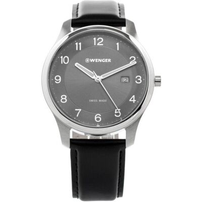 Wenger, Armbanduhr, Men's Watch 01.9041.126 (Ø 42 mm), Schwarz, Grau, (42 mm) Wenger, Armbanduhr, Men's Watch 01.9041.126 (Ø 42 mm), Schwarz, Grau, (42 mm)