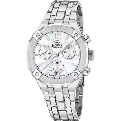 Jaguar, Armbanduhr, J1053/1 Diplomatic, Silber, (Chronograph, 38.20 mm) Jaguar, Armbanduhr, J1053/1 Diplomatic, Silber, (Chronograph, 38.20 mm)