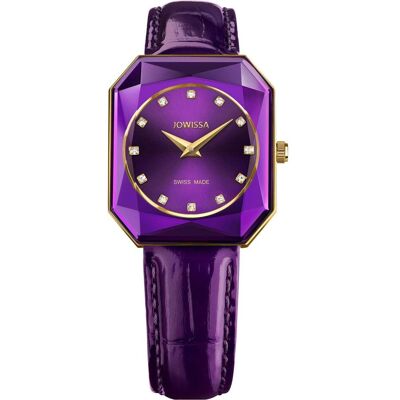 Jowissa, Armbanduhr, J8.075.M, Gold, Violett, (Analoguhr, Swiss Made) Jowissa, Armbanduhr, J8.075.M, Gold, Violett, (Analoguhr, Swiss Made)