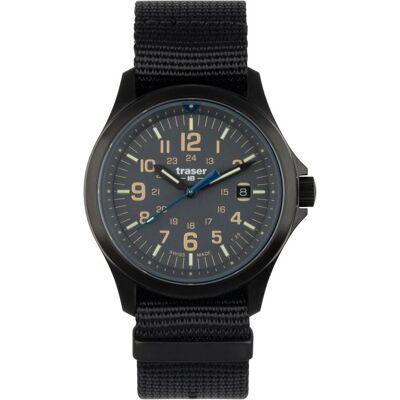 Traser, Armbanduhr, 111072, Schwarz, Grau, (Analoguhr, Swiss Made, 42 mm) Traser, Armbanduhr, 111072, Schwarz, Grau, (Analoguhr, Swiss Made, 42 mm)