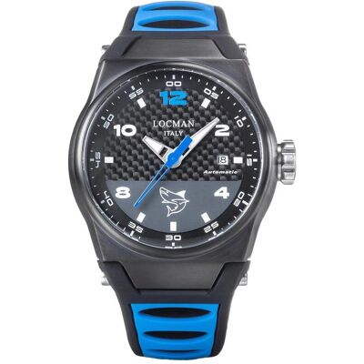 Locman, Armbanduhr, Italy Herrenuhr Mare blau/schwarz Automatik Ref. 0556, Blau, (Analoguhr, 44 mm) Locman, Armbanduhr, Italy Herrenuhr Mare blau/schwarz Automatik Ref. 0556, Blau, (Analoguhr, 44 mm)