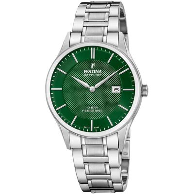 Festina, Armbanduhr, F20067/5, Grün, (Swiss Made, 42 mm) Festina, Armbanduhr, F20067/5, Grün, (Swiss Made, 42 mm)