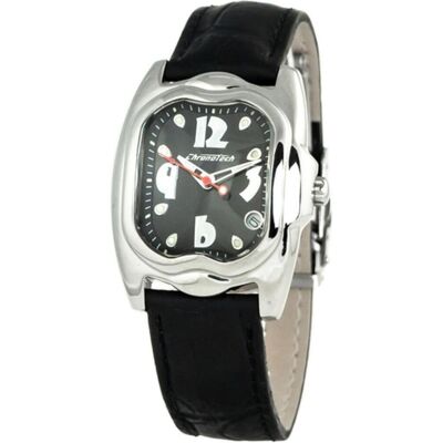 Chronotech, Armbanduhr, Damenuhr CT7274L-05N (Ø 33 mm), Silber, Schwarz, (33 mm) Chronotech, Armbanduhr, Damenuhr CT7274L-05N (Ø 33 mm), Silber, Schwarz, (33 mm)