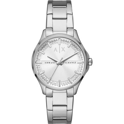 Armani Exchange Armbanduhr, Lady Hampton, Silber, (Analoguhr, 36 mm) Armani Exchange Armbanduhr, Lady Hampton, Silber, (Analoguhr, 36 mm)