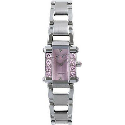 Chronotech, Armbanduhr, Damenuhr CC7040LS-07M (Ø 20 mm), Silber, Rosa, (20 mm) Chronotech, Armbanduhr, Damenuhr CC7040LS-07M (Ø 20 mm), Silber, Rosa, (20 mm)