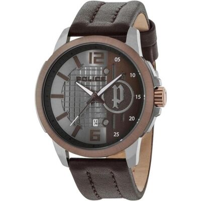 Police, Armbanduhr, Herrenuhr 15238JSUBN/13 (Ø 48 mm), Braun, Grau, (Chronograph, 48 mm) Police, Armbanduhr, Herrenuhr 15238JSUBN/13 (Ø 48 mm), Braun, Grau, (Chronograph, 48 mm)