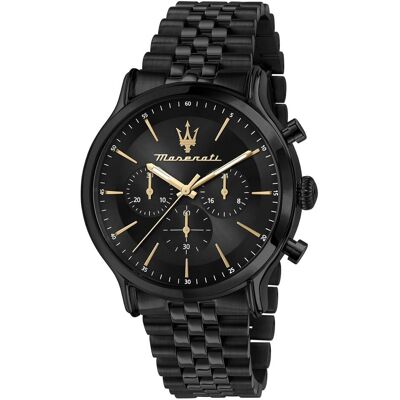 Maserati, Armbanduhr, Epoca Limited Edition Chronograph, Quarz, Schwarz, Modern, Schwarz, (Chronograph, 42 mm) Maserati, Armbanduhr, Epoca Limited Edition Chronograph, Quarz, Schwarz, Modern, Schwarz, (Chronograph, 42 mm)