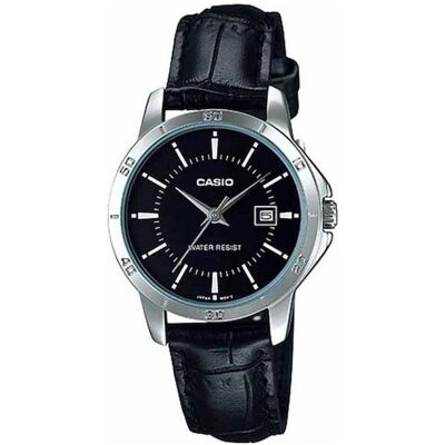Casio Armbanduhr, LTP-V004L-1A, Schwarz, Silber, (Analoguhr, 30 mm) Casio Armbanduhr, LTP-V004L-1A, Schwarz, Silber, (Analoguhr, 30 mm)