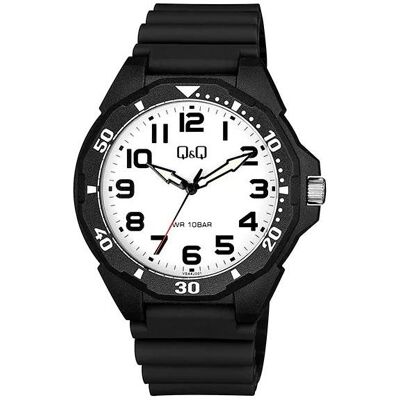 Q&Q, Armbanduhr, VS44J001Y, Schwarz, (43 mm) Q&Q, Armbanduhr, VS44J001Y, Schwarz, (43 mm)