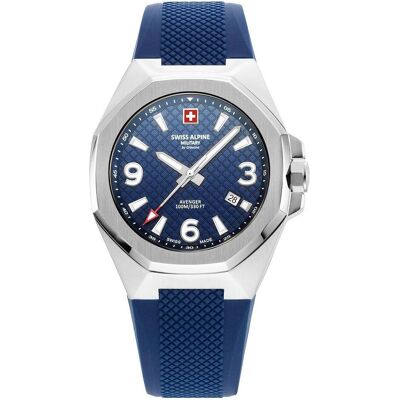 Swiss Alpine Military, Armbanduhr, 7005.1835 Avenger Herrenuhr 42mm 10ATM, Blau, (Sportuhr, 42 mm) Swiss Alpine Military, Armbanduhr, 7005.1835 Avenger Herrenuhr 42mm 10ATM, Blau, (Sportuhr, 42 mm)