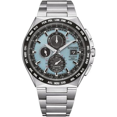 Citizen Armbanduhr, AT8238-84M, Silber, (Chronograph, Funkuhr, 44 mm) Citizen Armbanduhr, AT8238-84M, Silber, (Chronograph, Funkuhr, 44 mm)