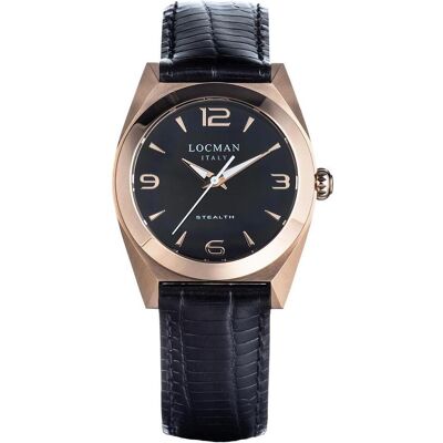 Locman, Armbanduhr, Italy Damenuhr Stealth Lady schwarz/rosé PVD Ref. 0804, Schwarz, (Analoguhr, 33 mm) Locman, Armbanduhr, Italy Damenuhr Stealth Lady schwarz/rosé PVD Ref. 0804, Schwarz, (Analoguhr, 33 mm)