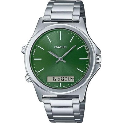 Casio Armbanduhr, Collection, Silber, Grün, (41.50 mm) Casio Armbanduhr, Collection, Silber, Grün, (41.50 mm)