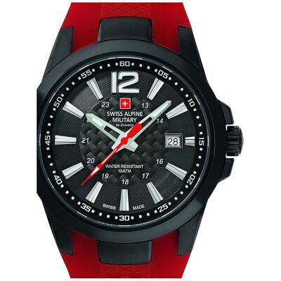 Swiss Alpine Military, Armbanduhr, Herrenuhr, Schwarz, (Sportuhr, 43 mm) Swiss Alpine Military, Armbanduhr, Herrenuhr, Schwarz, (Sportuhr, 43 mm)
