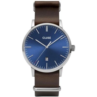 Cluse, Armbanduhr, Aravis Nato Silver, Silber, (Analoguhr, 40 mm) Cluse, Armbanduhr, Aravis Nato Silver, Silber, (Analoguhr, 40 mm)