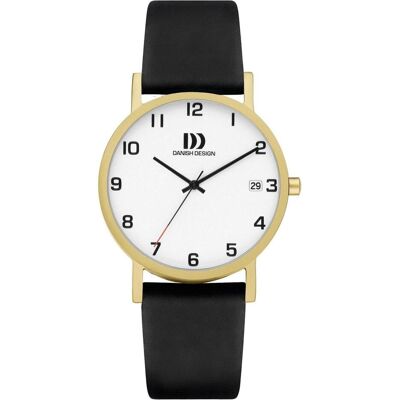 Danish Design, Armbanduhr, Dänisches Design Rhein NMBRs Satin Gold Date Medium IQ81Q199, Gold, (Analoguhr, 35 mm) Danish Design, Armbanduhr, Dänisches Design Rhein NMBRs Satin Gold Date Medium IQ81Q199, Gold, (Analoguhr, 35 mm)