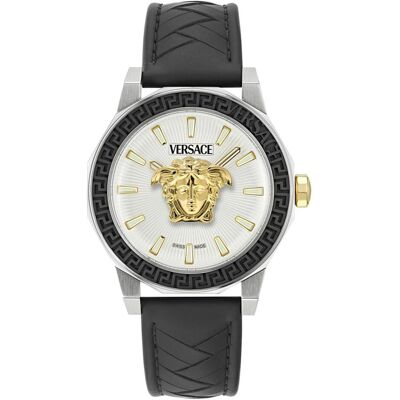 Versace, Armbanduhr, VE9I00124, Weiss, Silber, Schwarz, (Analoguhr, Swiss Made, 43 mm) Versace, Armbanduhr, VE9I00124, Weiss, Silber, Schwarz, (Analoguhr, Swiss Made, 43 mm)