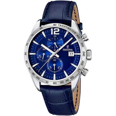 Festina, Armbanduhr, Sport, Türkis, Silber, Blau, (Analoguhr, Chronograph, 44 mm) Festina, Armbanduhr, Sport, Türkis, Silber, Blau, (Analoguhr, Chronograph, 44 mm)