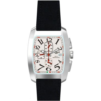 Locman, Armbanduhr, Italy Herrenuhr Sport Anniversary Chrono schwarz/weiss Ref. 0470, Schwarz, Weiss, (Chronograph, 37 mm) Locman, Armbanduhr, Italy Herrenuhr Sport Anniversary Chrono schwarz/weiss Ref. 0470, Schwarz, Weiss, (Chronograph, 37 mm)