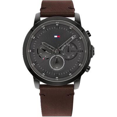 Tommy Hilfiger Armbanduhr, WATCHES Mod. 1791799, Silber, Blau, Weiss, Schwarz, (Analoguhr, 42 mm) Tommy Hilfiger Armbanduhr, WATCHES Mod. 1791799, Silber, Blau, Weiss, Schwarz, (Analoguhr, 42 mm)