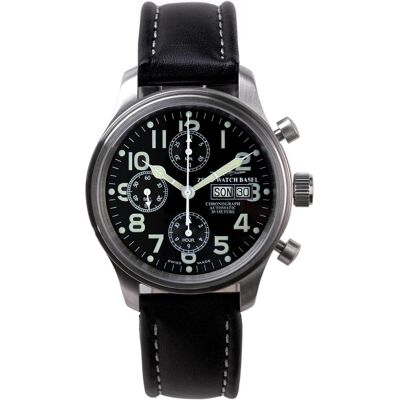 Zeno-Watch Basel, Armbanduhr, New Classic Pilot Chronograph Day-Date, (Analoguhr, Swiss Made, 42 mm) Zeno-Watch Basel, Armbanduhr, New Classic Pilot Chronograph Day-Date, (Analoguhr, Swiss Made, 42 mm)