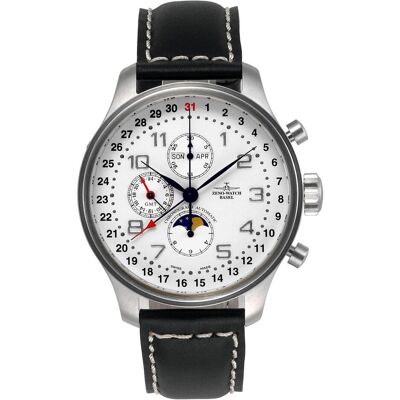 Zeno-Watch Basel, Armbanduhr, Chronograph Full Calendar, (Analoguhr, Swiss Made, 47.50 mm) Zeno-Watch Basel, Armbanduhr, Chronograph Full Calendar, (Analoguhr, Swiss Made, 47.50 mm)