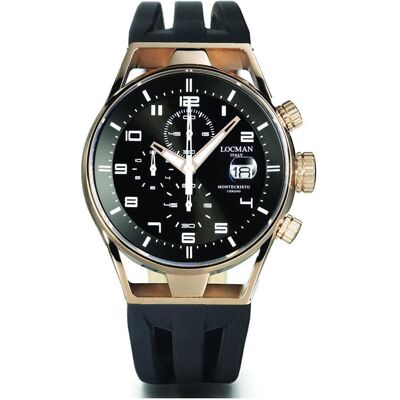 Locman, Armbanduhr, Herrenuhr "Montecristo Chrono 41 mm Ref. 0542", Gold, (Chronograph, 41 mm) Locman, Armbanduhr, Herrenuhr "Montecristo Chrono 41 mm Ref. 0542", Gold, (Chronograph, 41 mm)