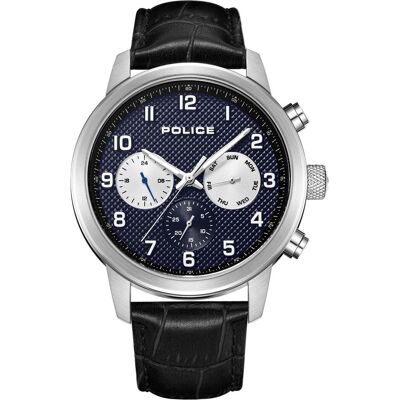 Police, Armbanduhr, Raho PEWJK2228202 Herrenuhr, Blau, Schwarz, Silber, (Analoguhr) Police, Armbanduhr, Raho PEWJK2228202 Herrenuhr, Blau, Schwarz, Silber, (Analoguhr)