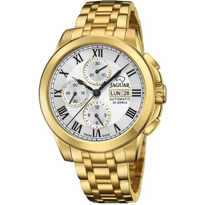 Jaguar, Armbanduhr, Automatik, Gold, (Chronograph, 45 mm) Jaguar, Armbanduhr, Automatik, Gold, (Chronograph, 45 mm)