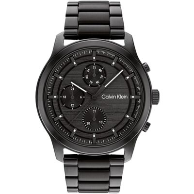Calvin Armbanduhr, Klein CK25200209 Ambition Heren Horloge - Mineraalglas - Staal - Zwart - 44 mm - Quartz - Vouw/Vlind, Schwarz, (44 mm) Calvin Armbanduhr, Klein CK25200209 Ambition Heren Horloge - Mineraalglas - Staal - Zwart - 44 mm - Quartz - Vouw/Vlind, Schwarz, (44 mm)