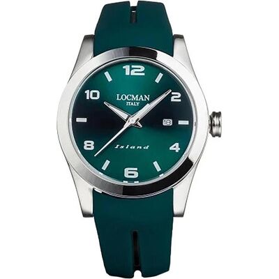 Locman, Armbanduhr, Italy Herrenuhr Island grün Ref. 0613A, Grün, (Analoguhr, 40 mm) Locman, Armbanduhr, Italy Herrenuhr Island grün Ref. 0613A, Grün, (Analoguhr, 40 mm)