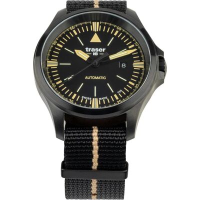Traser, Armbanduhr, 110755 P67 Officer Automatik Herrenuhr 45mm 10ATM, Schwarz, (Analoguhr, 45 mm) Traser, Armbanduhr, 110755 P67 Officer Automatik Herrenuhr 45mm 10ATM, Schwarz, (Analoguhr, 45 mm)