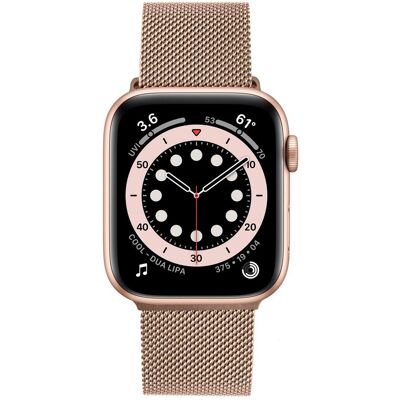 Apple Watch Roségold Mesh Armband - Smartwatch-Zubehör Apple Watch Roségold Mesh Armband - Smartwatch-Zubehör