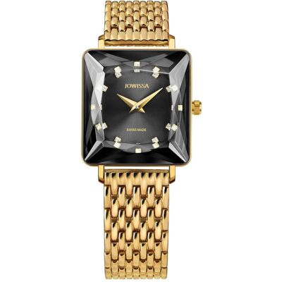 Jowissa, Armbanduhr, J8.064.M Facet Princess Damenuhr 25mm 5ATM, Gold, (Analoguhr, Swiss Made, 25 mm) Jowissa, Armbanduhr, J8.064.M Facet Princess Damenuhr 25mm 5ATM, Gold, (Analoguhr, Swiss Made, 25 mm)