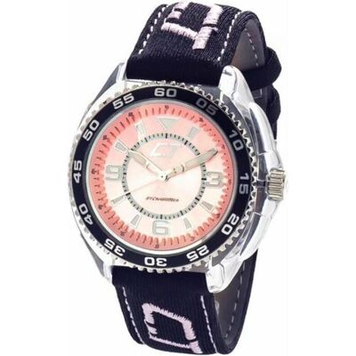 Chronotech, Armbanduhr, Unisex-Uhr CC6280L-07 (Ø 41 mm), Rosa, Transparent, Schwarz, (41 mm) Chronotech, Armbanduhr, Unisex-Uhr CC6280L-07 (Ø 41 mm), Rosa, Transparent, Schwarz, (41 mm)