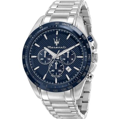 Maserati, Armbanduhr, MÄSKI R8873621014 - ERFOLGREICH (zs009a), Silber, (Chronograph, Fliegeruhr, 45 mm) Maserati, Armbanduhr, MÄSKI R8873621014 - ERFOLGREICH (zs009a), Silber, (Chronograph, Fliegeruhr, 45 mm)