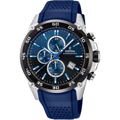 Festina, Armbanduhr, F20330/A, Blau, (Chronograph, 47 mm) Festina, Armbanduhr, F20330/A, Blau, (Chronograph, 47 mm)