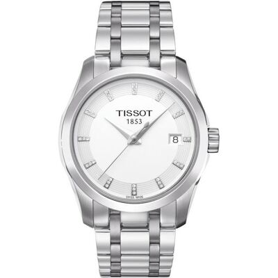 Tissot, Armbanduhr, Couturier Quartz Lady, Silber, (Analoguhr, Swiss Made, 32 mm) Tissot, Armbanduhr, Couturier Quartz Lady, Silber, (Analoguhr, Swiss Made, 32 mm)