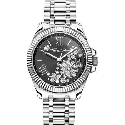 Thomas Sabo, Armbanduhr, Divine Flower & Spirit Magic Garden, Silber, (Uhr mit Schmuckstein, 33 mm) Thomas Sabo, Armbanduhr, Divine Flower & Spirit Magic Garden, Silber, (Uhr mit Schmuckstein, 33 mm)