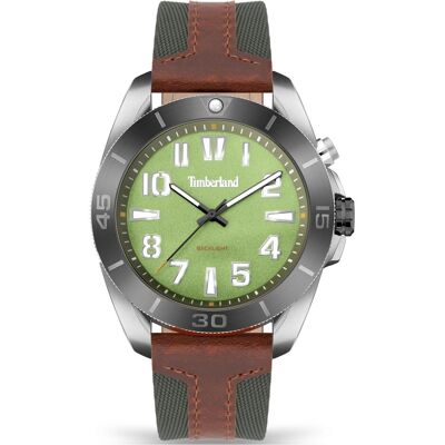 Timberland Armbanduhr, Warrick, Grün, Braun, Grau, Silber, (Analoguhr, 44 mm) Timberland Armbanduhr, Warrick, Grün, Braun, Grau, Silber, (Analoguhr, 44 mm)