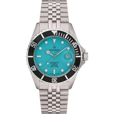 Grovana, Armbanduhr, Key West Celebration-Kollektion – Schweizer Automatikuhr, Blau, (Swiss Made) Grovana, Armbanduhr, Key West Celebration-Kollektion – Schweizer Automatikuhr, Blau, (Swiss Made)