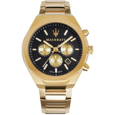 Maserati, Armbanduhr, Stile, Gold, (Chronograph, 45 mm) Maserati, Armbanduhr, Stile, Gold, (Chronograph, 45 mm)