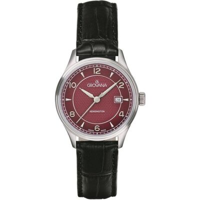 Grovana, Armbanduhr, Kensington Classic-Kollektion – Schweizer Quarzuhrwerk, Rot, (Swiss Made) Grovana, Armbanduhr, Kensington Classic-Kollektion – Schweizer Quarzuhrwerk, Rot, (Swiss Made)