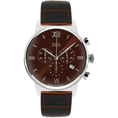 Xen, Armbanduhr, Armbanduhr Chronograph XQ0312, Braun, (Chronograph, 41 mm) Xen, Armbanduhr, Armbanduhr Chronograph XQ0312, Braun, (Chronograph, 41 mm)