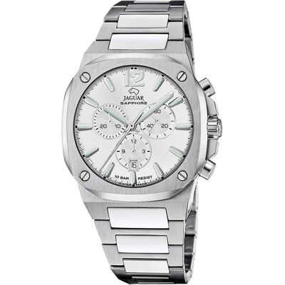 Jaguar, Armbanduhr, Schweizer Herstellung Silber Edelstahl Armbanduhr, Silber, (Chronograph, Swiss Made, 42.90 mm) Jaguar, Armbanduhr, Schweizer Herstellung Silber Edelstahl Armbanduhr, Silber, (Chronograph, Swiss Made, 42.90 mm)